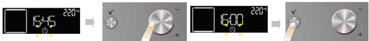 WHIRLPOOL AKZ6290NB - Reglage de l'heure de fin cuisson / DEPART retarde - 1