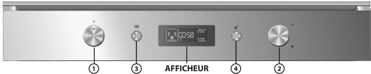 WHIRLPOOL AKZ6290NB - Description du bandeau de commandes programmateur electronique - 1