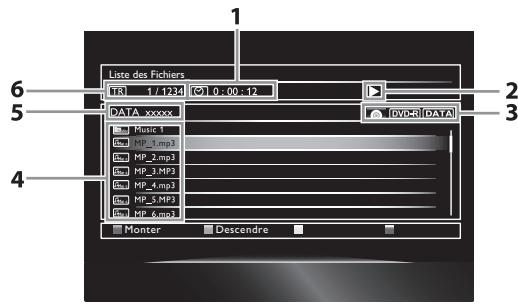 ONKYO SP809 - Comment utiliser la liste des fichiers - 1