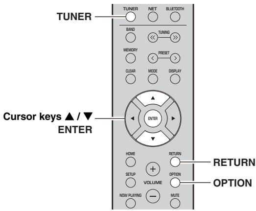 YAMAHA RS202D - Receiving traffic information automatically (R-N303 only) - 1