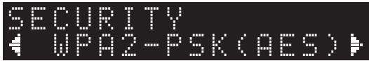 YAMAHA RS202D - Use the cursor keys ( / ) to select "Security" and press ENTER. - 1