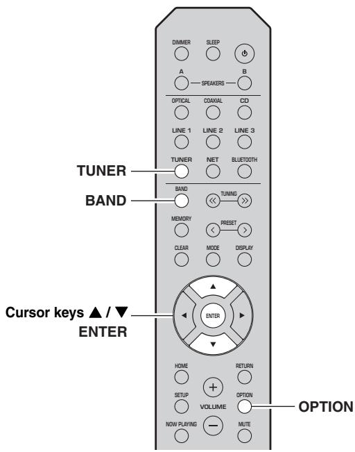 YAMAHA RS202D - Checking reception strength of each DAB channel label - 1