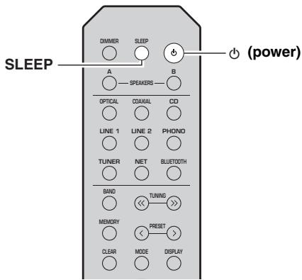 YAMAHA RS202D - Using the sleep timer - 1