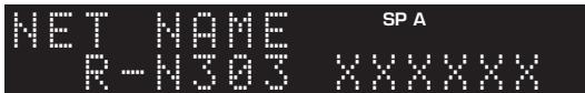 YAMAHA RS202D - Select "Network Name". - 1