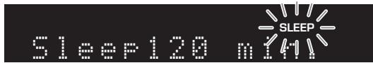 YAMAHA RS202D - Press SLEEP repeatedly to set the amount of time before this unit is set to standby mode. - 2
