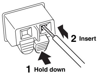 YAMAHA RS202D - Connecting the wires of the AM antenna - 1