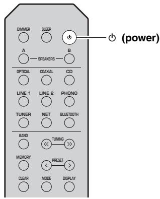 YAMAHA MUSICCAST RN303 - Turning on the unit - 1