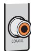 YAMAHA RX-V383 - Prises coaxial - 1