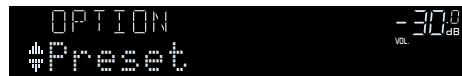 YAMAHA RX-V383 - Menu d'option - 1