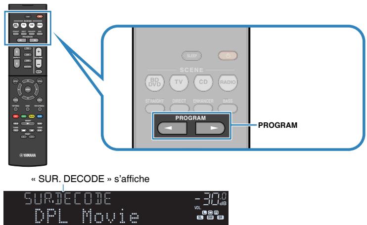 YAMAHA RX-V383 - Profiter de la lecture multivoies sans effets de champ sonore (décodeur surround) - 1