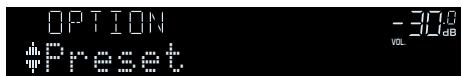 YAMAHA RX-V383 - Menu d'option - 1