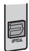 YAMAHA RX-V383 - Prise optical - 1