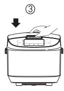 PANASONIC SR-JN105 - Ponga la olla interior en el cuerpo y ciderre la tapa exterior. - 2
