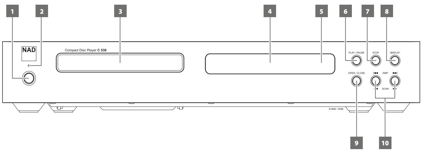NAD C538 - Lecture d'un CD - 1