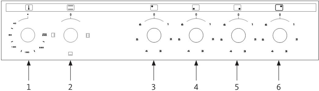 LISTO CM6060L3B  -  CV5060 L3B -  CM6060 L4B - BANDEAU DE COMMANDE - 1