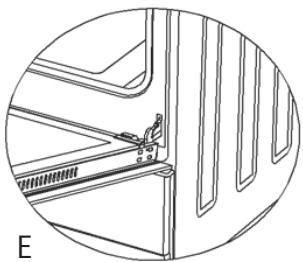 LISTO CM6060L3B  -  CV5060 L3B -  CM6060 L4B - MONTAGE / DEMONTAGE DE LA PORTE DU FOUR - 2