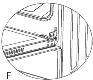 LISTO CM6060L3B  -  CV5060 L3B -  CM6060 L4B - MONTAGE / DEMONTAGE DE LA PORTE DU FOUR - 3