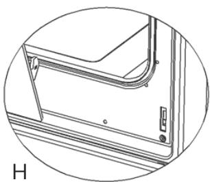 LISTO CM6060L3B  -  CV5060 L3B -  CM6060 L4B - MONTAGE / DEMONTAGE DE LA PORTE DU FOUR - 5