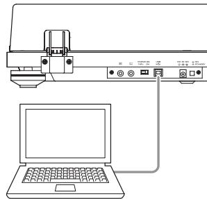 TEAC TN550 - Utilisez le câble USB pour relier l'ordinateur à cette unité. - 1