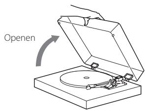 TEAC TN550 - De stofkap openen en sluiten - 1