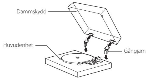 TEAC TN550 - Sätta på dammskyddet - 1
