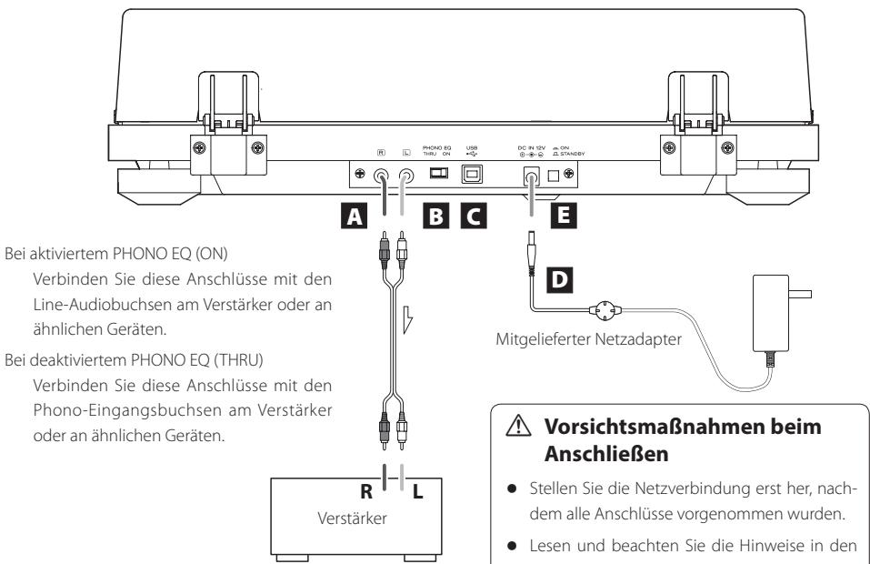 TEAC TN550 - Anschlüsse - 1