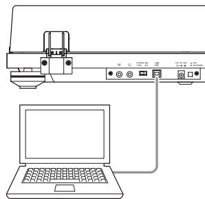 TEAC TN-400BT - Use the USB cable to connect the computer and this unit. - 1