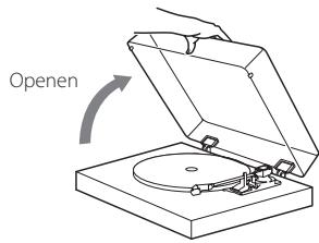 TEAC TN-400BT - De stofkap openen en sluiten - 1