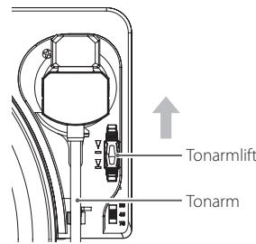 TEAC TN-180BT - Heben Sie den Tonarm mit Hilfe des Ton- armlifts an. - 1