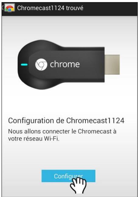 GOOGLE CHROMECAST VIDEO (3RD) - Une fois l'installation finie, lancez l'application Chromecast. - 3