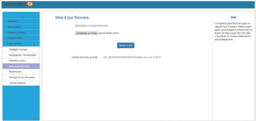 ESSENTIELB WIFI 1200 DUO - Onglet Outils Systeme - 3