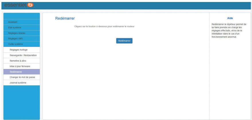ESSENTIELB WIFI 1200 DUO - Onglet Outils Systeme - 4