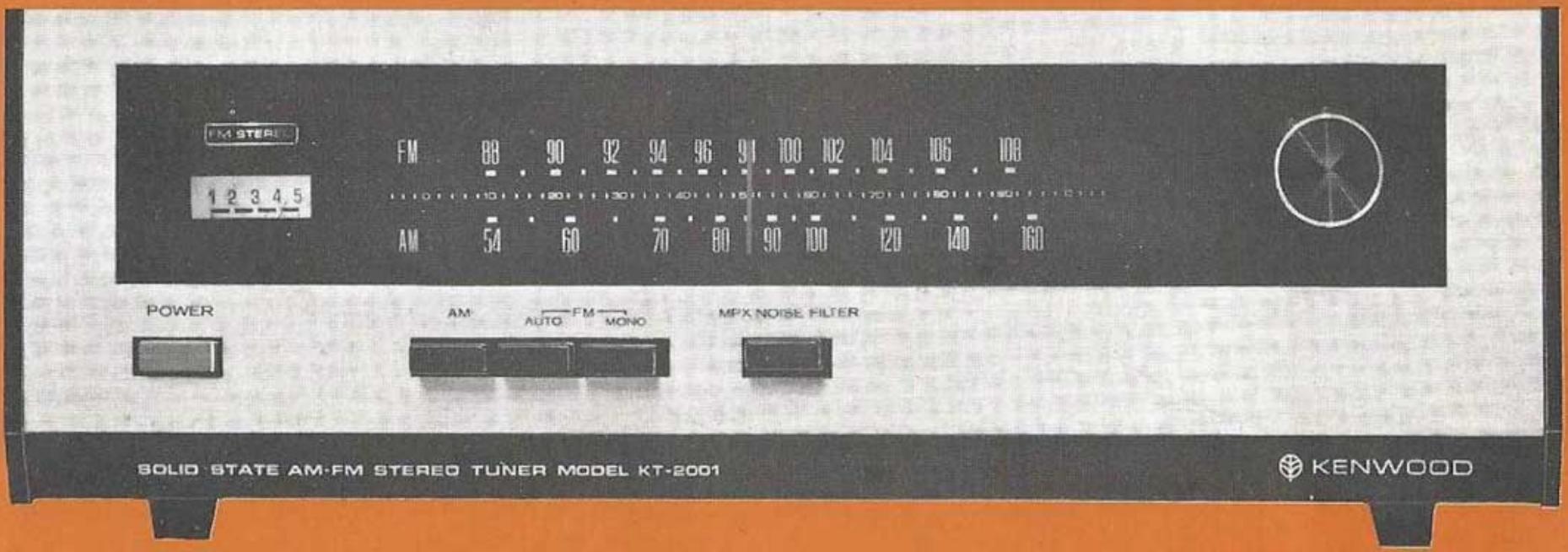 KENWOOD T-93L - SOLID STATE AM-FM STEREO TUNER - 1
