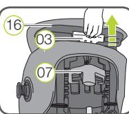 BRITAX KID 2 - Procedez comme suit pour adapter la hauteur de l'appuie-tête à la taille de votre enfant : - 1