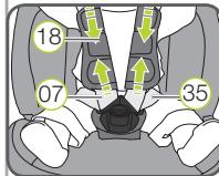BRITAX TREND LINE - Attacher votre enfant avec la ceinture 5 points - 6