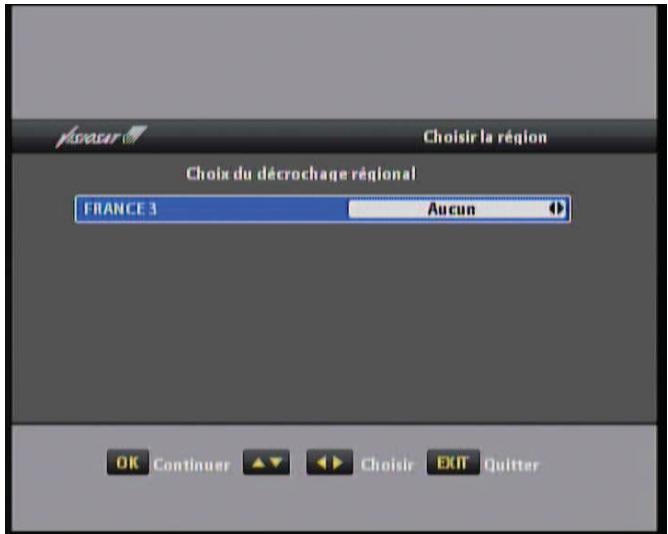 VISIOSAT TELTEOXVEOX - V.3.c Choix de la déclinaison régionale - 1