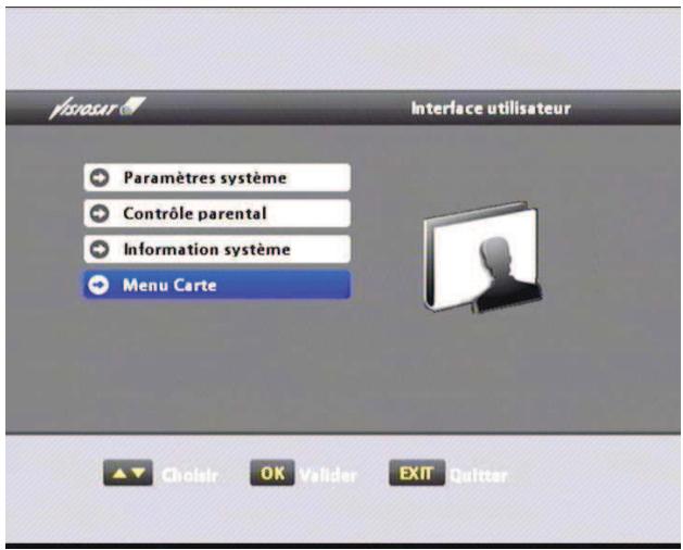 VISIOSAT TELTEOXVEOX - V.4.4 Menu carte - 1