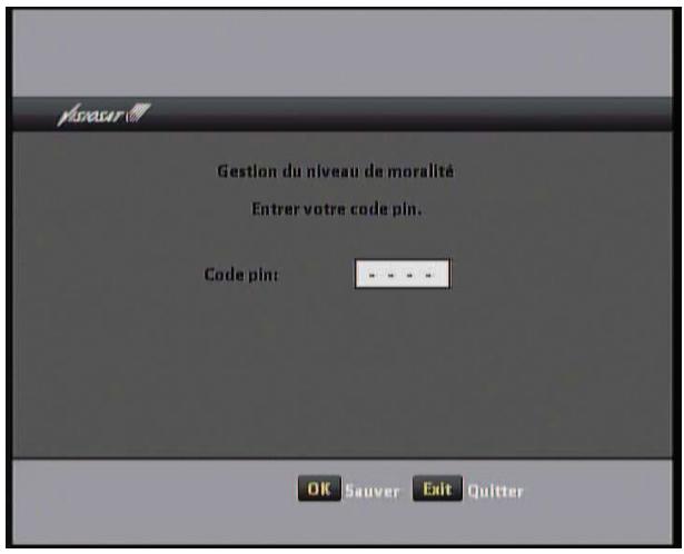 VISIOSAT TELTEOXVEOX - Changement de code PIN carte : - 4