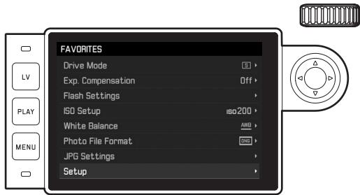 LEICA M TYP 262 - Menu MAIN MENU - 1