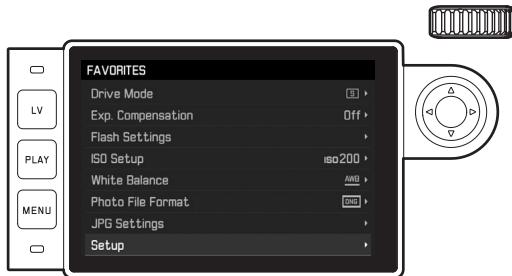 LEICA M-P TYPE 240 - Menu favorites - 2