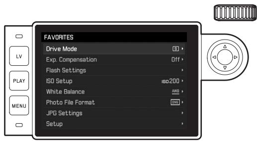 LEICA M-P TYPE 240 - Menu favorites - 1