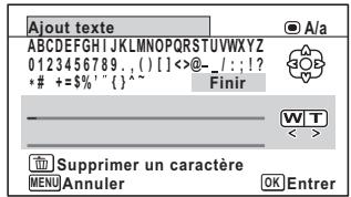 RICOH G900 - Configurez l'ajout de texte. - 1