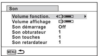 RICOH G900 - Changement des réglages sonores - 1