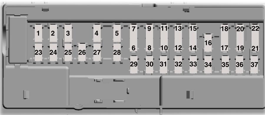 FORD EVEREST - Porte-fusibles de l'habitacle - 1