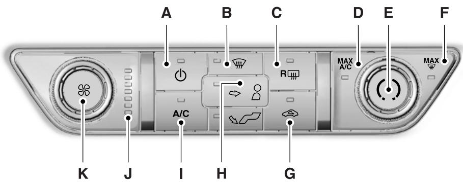 FORD EVEREST - COMMANDE MANUELLE DE LA TEMPERATURE (Selon l'equipement) - 1