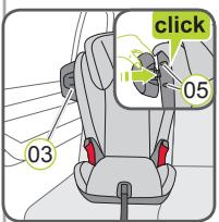 BRITAX ADVANSAFIX III SICT - Réglage de l'appui-tête &amp; fixation du SICT - 2