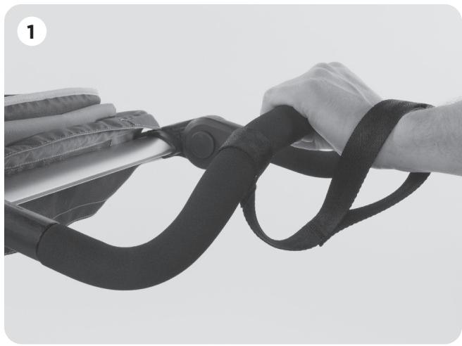 THULE GLIDE 2 S RUNNING  -  URBAN GLIDE 2 RUNNING -  URBAN GLIDE 2 S RUNNING - USING THE SAFETY WRIST STRAP - 1