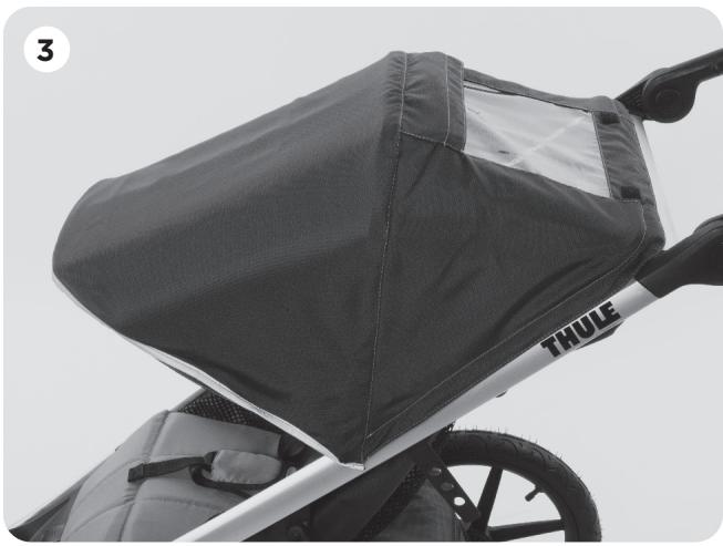 THULE GLIDE 2 S RUNNING  -  URBAN GLIDE 2 RUNNING -  URBAN GLIDE 2 S RUNNING - USING THE CANOPY - 2