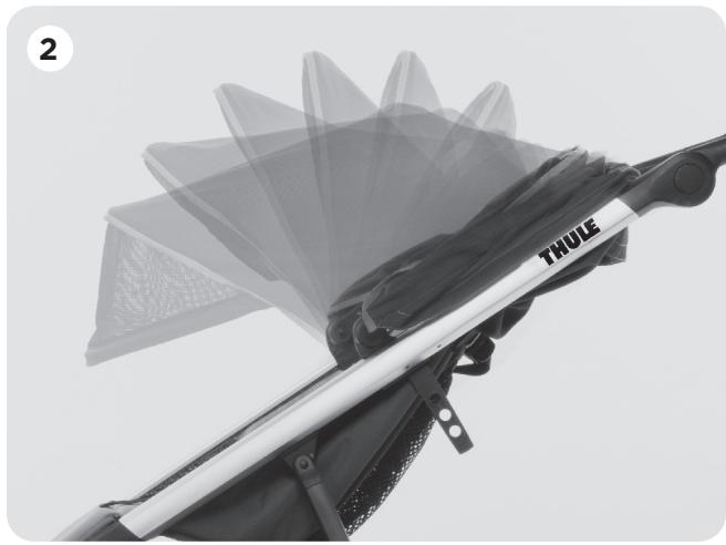 THULE GLIDE 2 S RUNNING  -  URBAN GLIDE 2 RUNNING -  URBAN GLIDE 2 S RUNNING - USING THE CANOPY - 1
