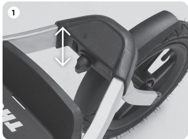 THULE GLIDE 2 S RUNNING  -  URBAN GLIDE 2 RUNNING -  URBAN GLIDE 2 S RUNNING - ALIGNING THE FRONT WHEEL FOR JOGGING - 1